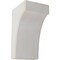 Ekena Millwork 5 1/4"W x 6"D x 10"H Clarksville Wood Vintage Decor Bracket, Chalk Dust White BKTWD05X06X10CVWH - alternate 1